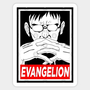 Gendo Ikari  Evangelion meme Sticker